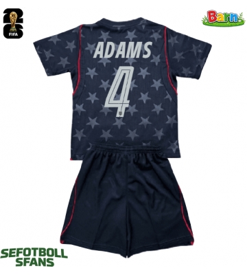 Förenta stater Tyler Adams #4 Bortaställ Barn VM 2026 Kortärmad (+ Korta byxor)
